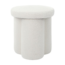 Clover Chenille Ottoman